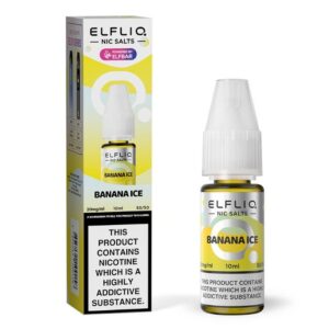 product data: ELFBAR ElfLiq Banana Ice Nic Salts - 10ml