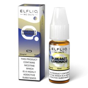 product data: ELFBAR ELFLIQ Blue Razz Lemonade Nic Salts - 10ml