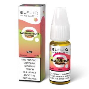 product data: ELFBAR ELFLIQ Kiwi Passion Fruit Guava Nic Salts - 10ml