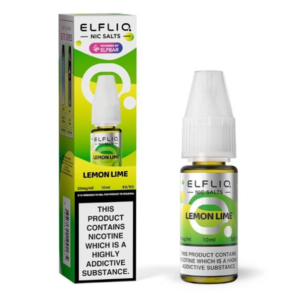 product data: ELFBAR ElfLiq Lemon Lime Nic Salts - 10ml