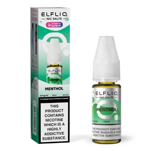 product data: ELFBAR ElfLiq Menthol Nic Salts - 10ml