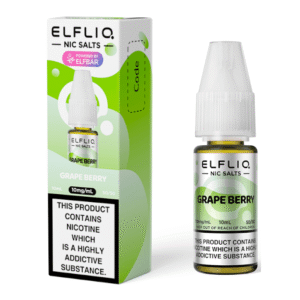 product data: ELFBAR ElfLiq Nic Salts - Grape Berry - 10ml E-liquid