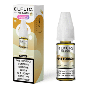 product data: ELFBAR ElfLiq Nic Salts - Mint Tobacco - 10ml E-liquid