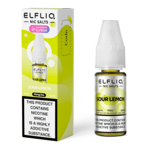 product data: ELFBAR ElfLiq Nic Salts - Sour Lemon - 10ml