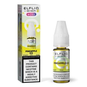 product data: ELFBAR ElfLiq Pineapple Ice Nic Salts - 10ml