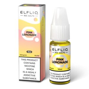 product data: ELFBAR ELFLIQ Pink Lemonade Nic Salts - 10ml